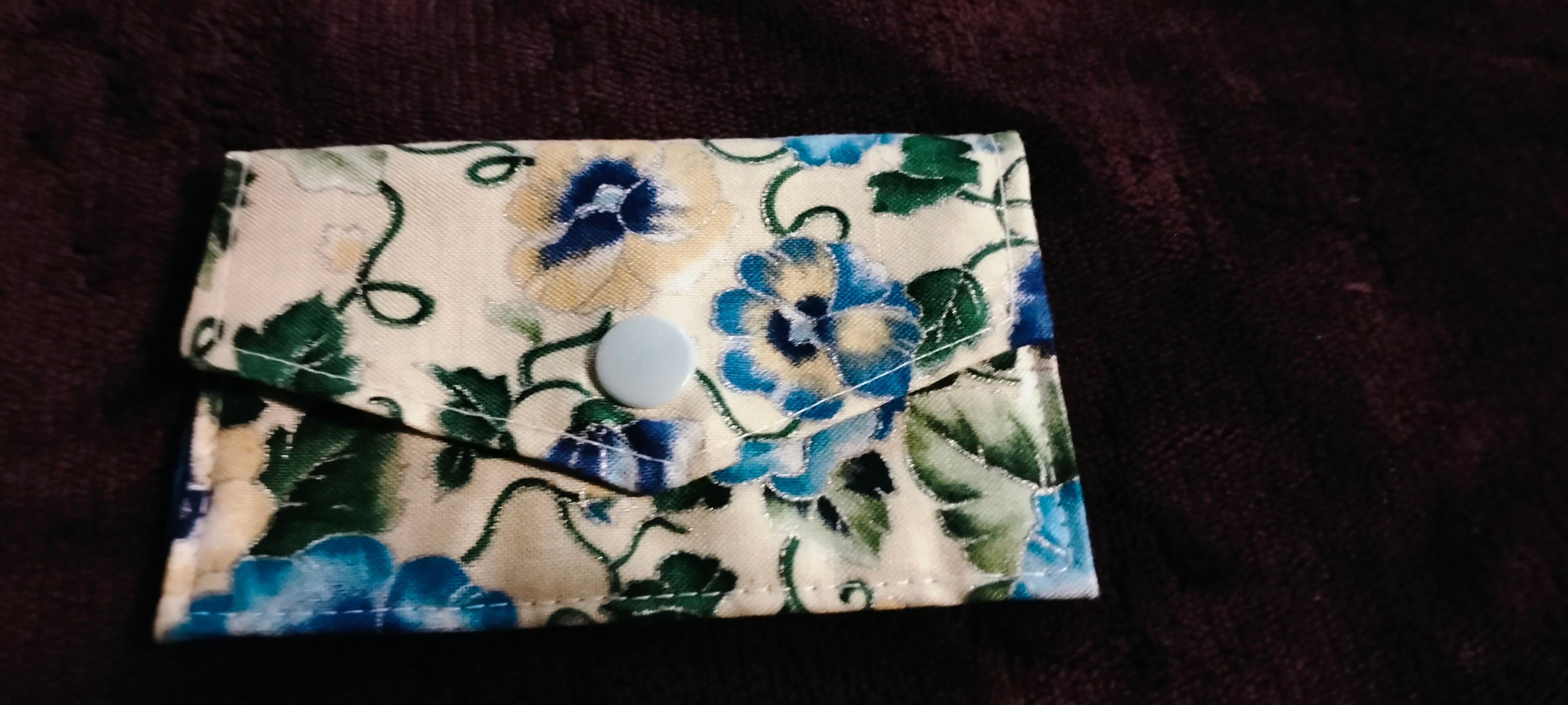 Cream Floral Gift Card purse